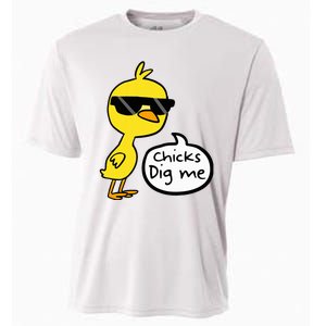 Cute Easter Chicks Dig Me Cooling Performance Crew T-Shirt