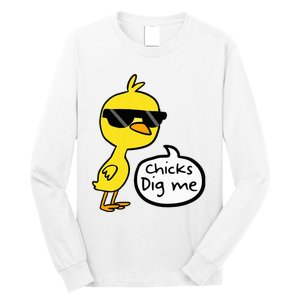 Cute Easter Chicks Dig Me Long Sleeve Shirt