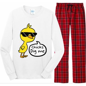 Cute Easter Chicks Dig Me Long Sleeve Pajama Set