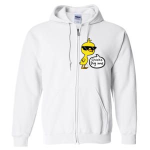 Cute Easter Chicks Dig Me Full Zip Hoodie