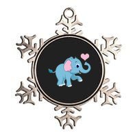 Cute Elephant Metallic Star Ornament