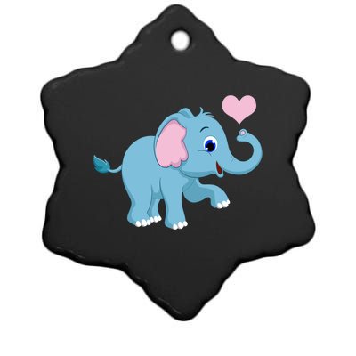 Cute Elephant Ceramic Star Ornament