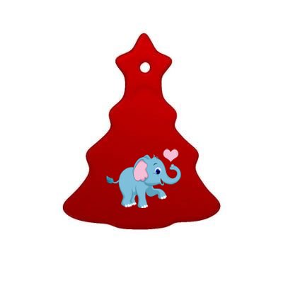 Cute Elephant Ceramic Tree Ornament