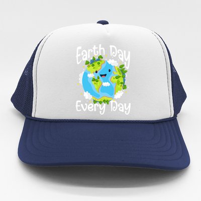 Cute Earth Day Every Day Save Our Planet Green Gift Trucker Hat