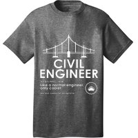 Civil Engineer Definition Funny Engineering Birthday Father T-Shirt