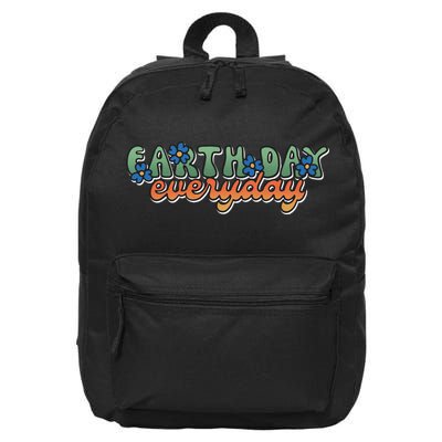 Cute Earth Day Everyday Retro 16 in Basic Backpack