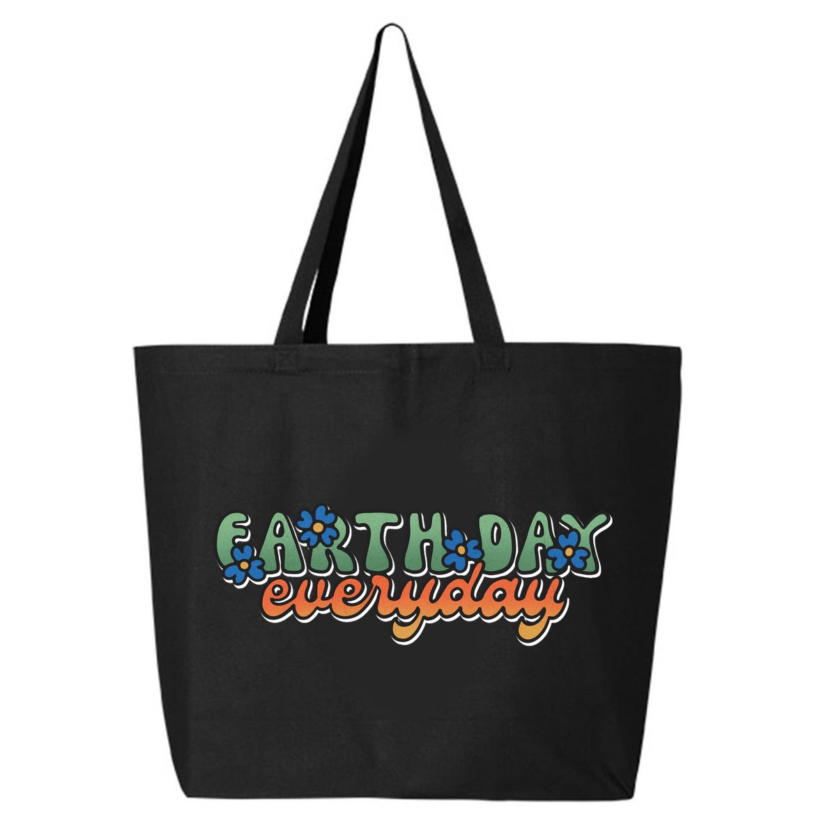 Cute Earth Day Everyday Retro 25L Jumbo Tote