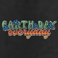 Cute Earth Day Everyday Retro 25L Jumbo Tote