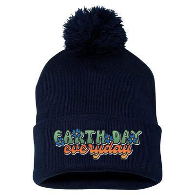 Cute Earth Day Everyday Retro Pom Pom 12in Knit Beanie