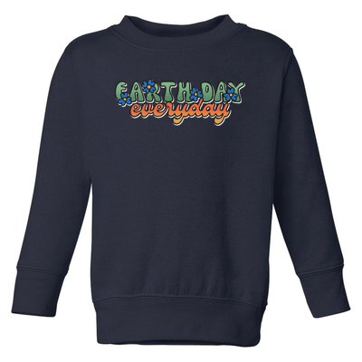 Cute Earth Day Everyday Retro Toddler Sweatshirt