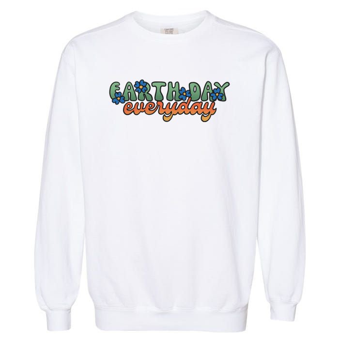 Cute Earth Day Everyday Retro Garment-Dyed Sweatshirt