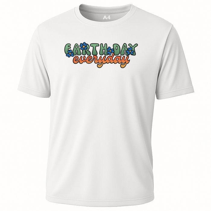 Cute Earth Day Everyday Retro Cooling Performance Crew T-Shirt