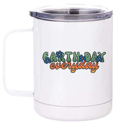 Cute Earth Day Everyday Retro 12 oz Stainless Steel Tumbler Cup