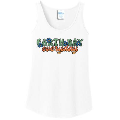 Cute Earth Day Everyday Retro Ladies Essential Tank