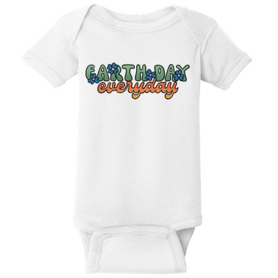 Cute Earth Day Everyday Retro Baby Bodysuit