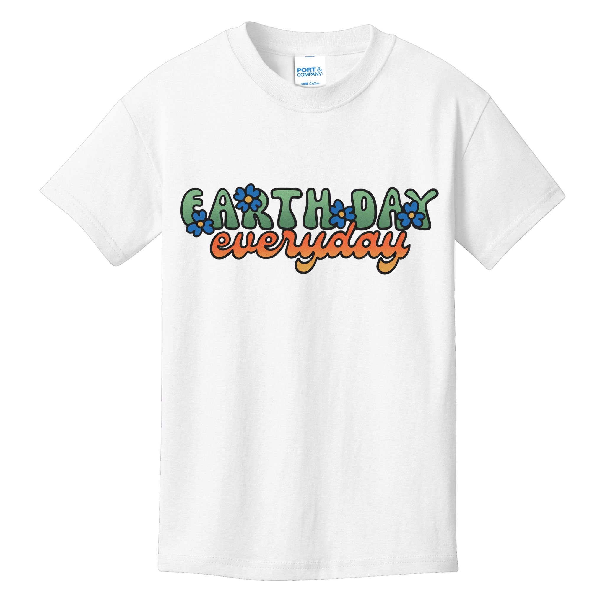 Cute Earth Day Everyday Retro Kids T-Shirt