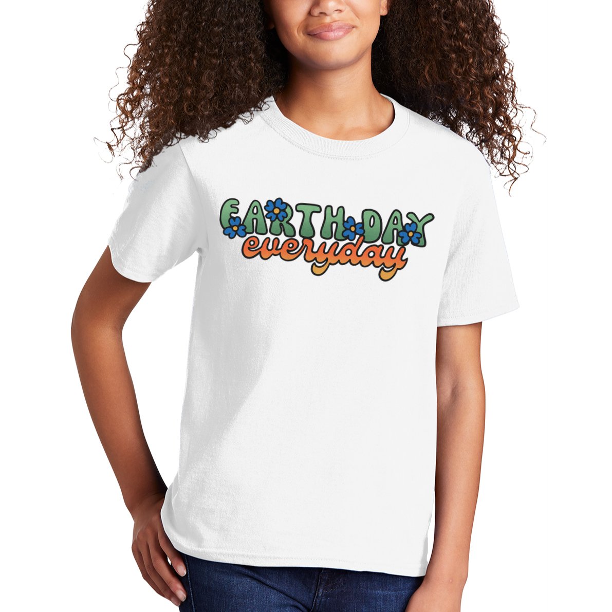 Cute Earth Day Everyday Retro Kids T-Shirt