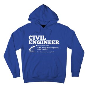 Civil Engineer Definition Funny Engineering Fathers Day Dad Cute Gift Hoodie