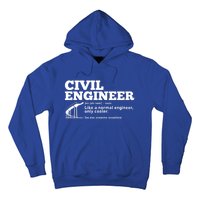 Civil Engineer Definition Funny Engineering Fathers Day Dad Cute Gift Hoodie