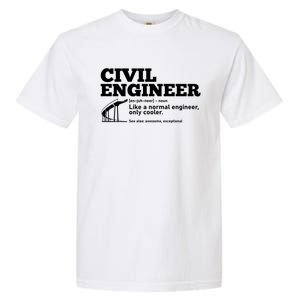 Civil Engineer Definition Funny Engineering Fathers Day Dad Cute Gift Garment-Dyed Heavyweight T-Shirt