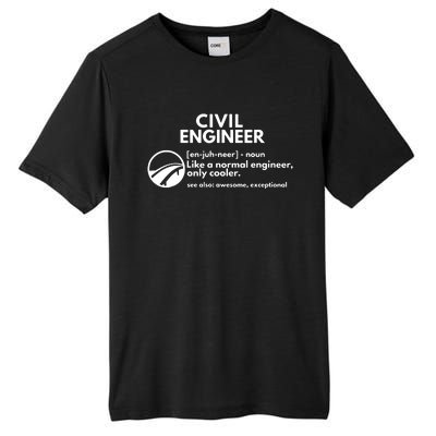 Civil Engineer Definition Funny Engineering Tall Fusion ChromaSoft Performance T-Shirt