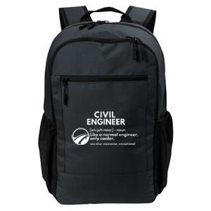 Civil Engineer Definition Funny Engineering Daily Commute Backpack