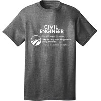 Civil Engineer Definition Funny Engineering T-Shirt