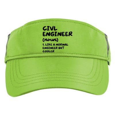 Civil Engineer Definition Funny Engineering Adult Drive Performance Visor