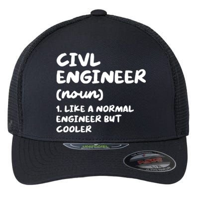 Civil Engineer Definition Funny Engineering Flexfit Unipanel Trucker Cap