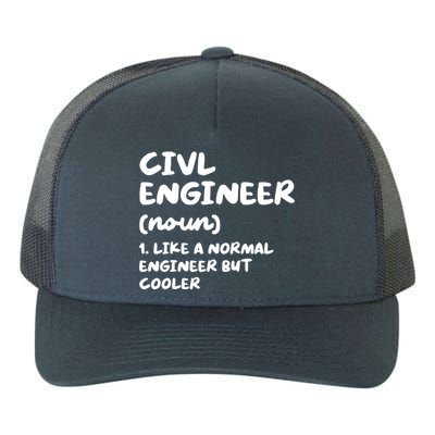 Civil Engineer Definition Funny Engineering Yupoong Adult 5-Panel Trucker Hat