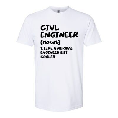 Civil Engineer Definition Funny Engineering Softstyle® CVC T-Shirt