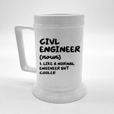 Civil Engineer Definition Funny Engineering Beer Stein