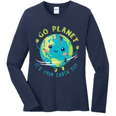 Cute Earth Day Cute Ladies Long Sleeve Shirt