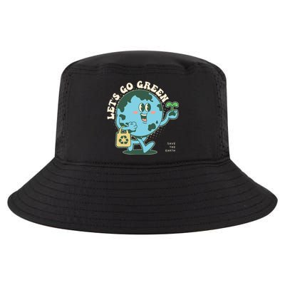 Cute Earth Day Lets Go Green Save The Earth Cool Comfort Performance Bucket Hat