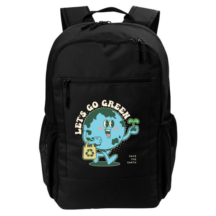 Cute Earth Day Lets Go Green Save The Earth Backpack