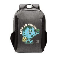 Cute Earth Day Lets Go Green Save The Earth Vector Backpack