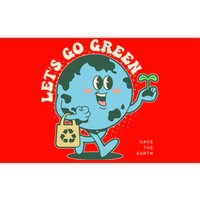 Cute Earth Day Lets Go Green Save The Earth Bumper Sticker