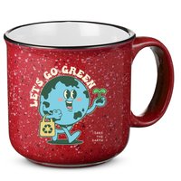Cute Earth Day Lets Go Green Save The Earth 15oz Campfire Ceramic Mug