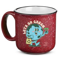 Cute Earth Day Lets Go Green Save The Earth 15oz Campfire Ceramic Mug