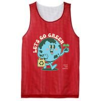 Cute Earth Day Lets Go Green Save The Earth Mesh Reversible Basketball Jersey Tank