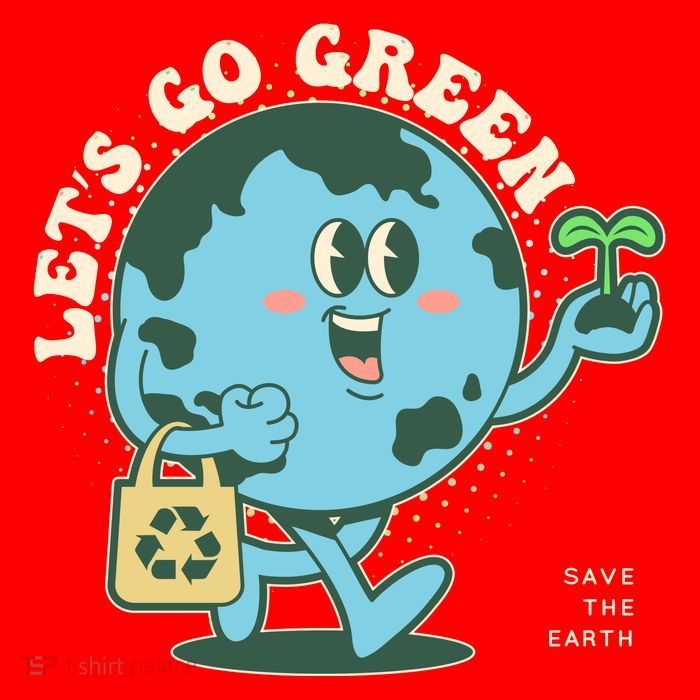 Cute Earth Day Lets Go Green Save The Earth Toddler Sweatshirt