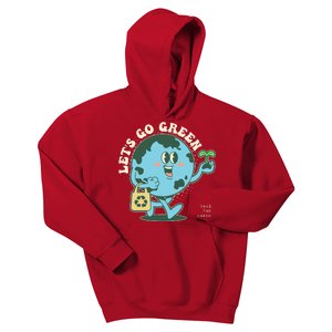 Cute Earth Day Lets Go Green Save The Earth Kids Hoodie