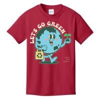 Cute Earth Day Lets Go Green Save The Earth Kids T-Shirt