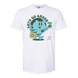 Cute Earth Day Lets Go Green Save The Earth Softstyle® CVC T-Shirt