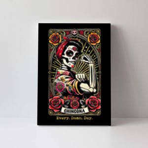 Chingona Every Damn Day Tarot Card Canvas