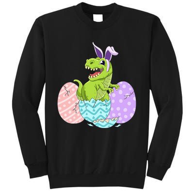 Cute Easter Dinosaur T Rex Bunny Easter Day Sweatshirt