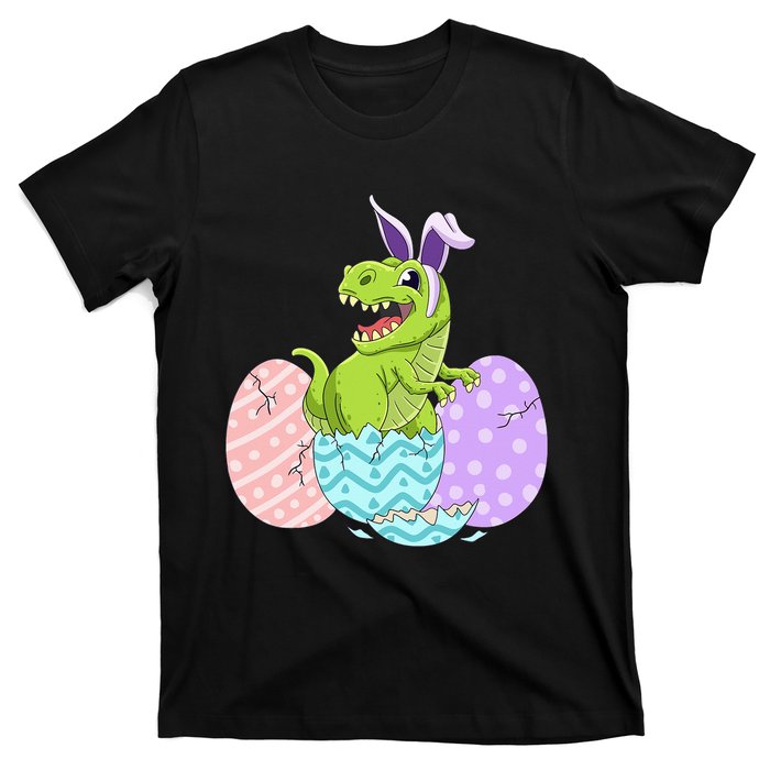 Cute Easter Dinosaur T Rex Bunny Easter Day T-Shirt