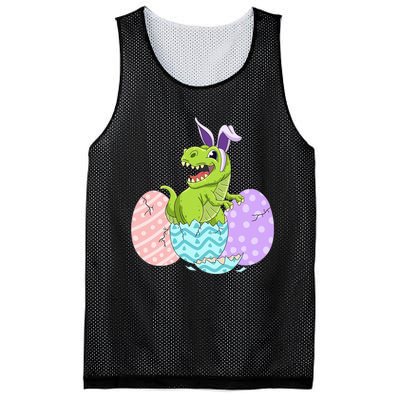 Cute Easter Dinosaur T Rex Bunny Easter Day Mesh Reversible Basketball Jersey Tank