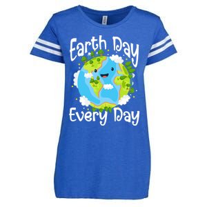 Cute Earth Day Every Day Save Our Planet Green Gift Enza Ladies Jersey Football T-Shirt