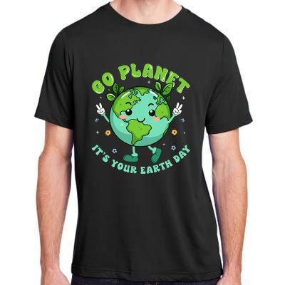 Cute Earth Day For Teachers Save The Planet Adult ChromaSoft Performance T-Shirt